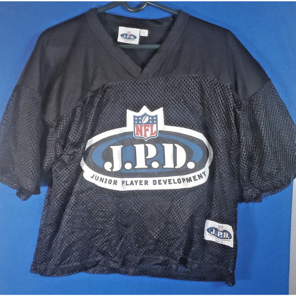 NFL JPD Football Jersey Youth Medium Black Junior Player Development Mesh Shirt